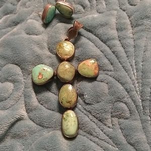 Pendant and earrings